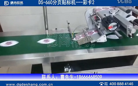 全自動分頁平面貼標(biāo)機